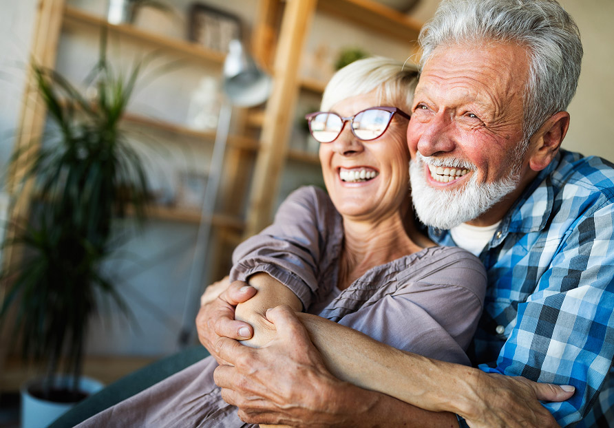 older couple smiling